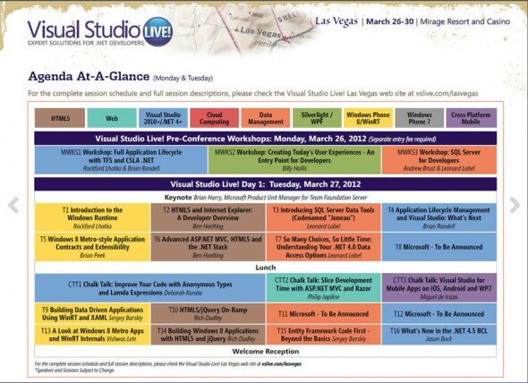 Agenda Monday and Tuesday